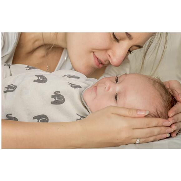 Swaddle Blankets 3 Pack 0-3 Months, Elephant, Stars & Stripes designs, Newborn - Picture 7 of 9